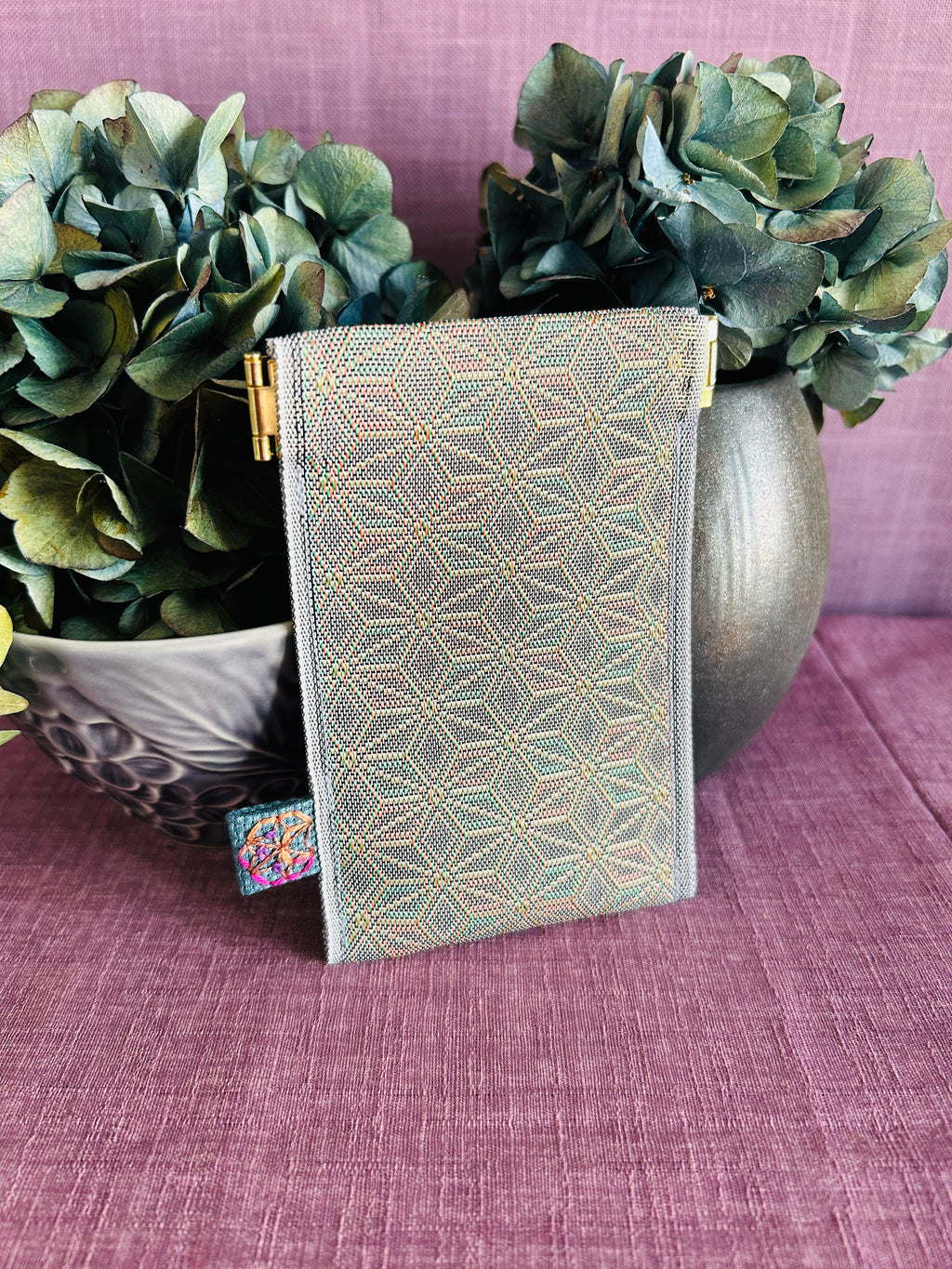 Spring clasp Pouch - Asanoha