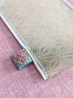 Spring clasp Pouch - Asanoha