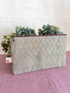 Zipped Pouch - Asanoha