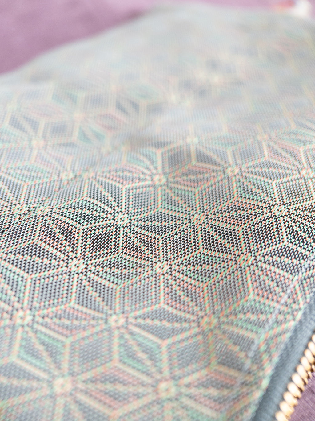 Zipped Pouch - Asanoha