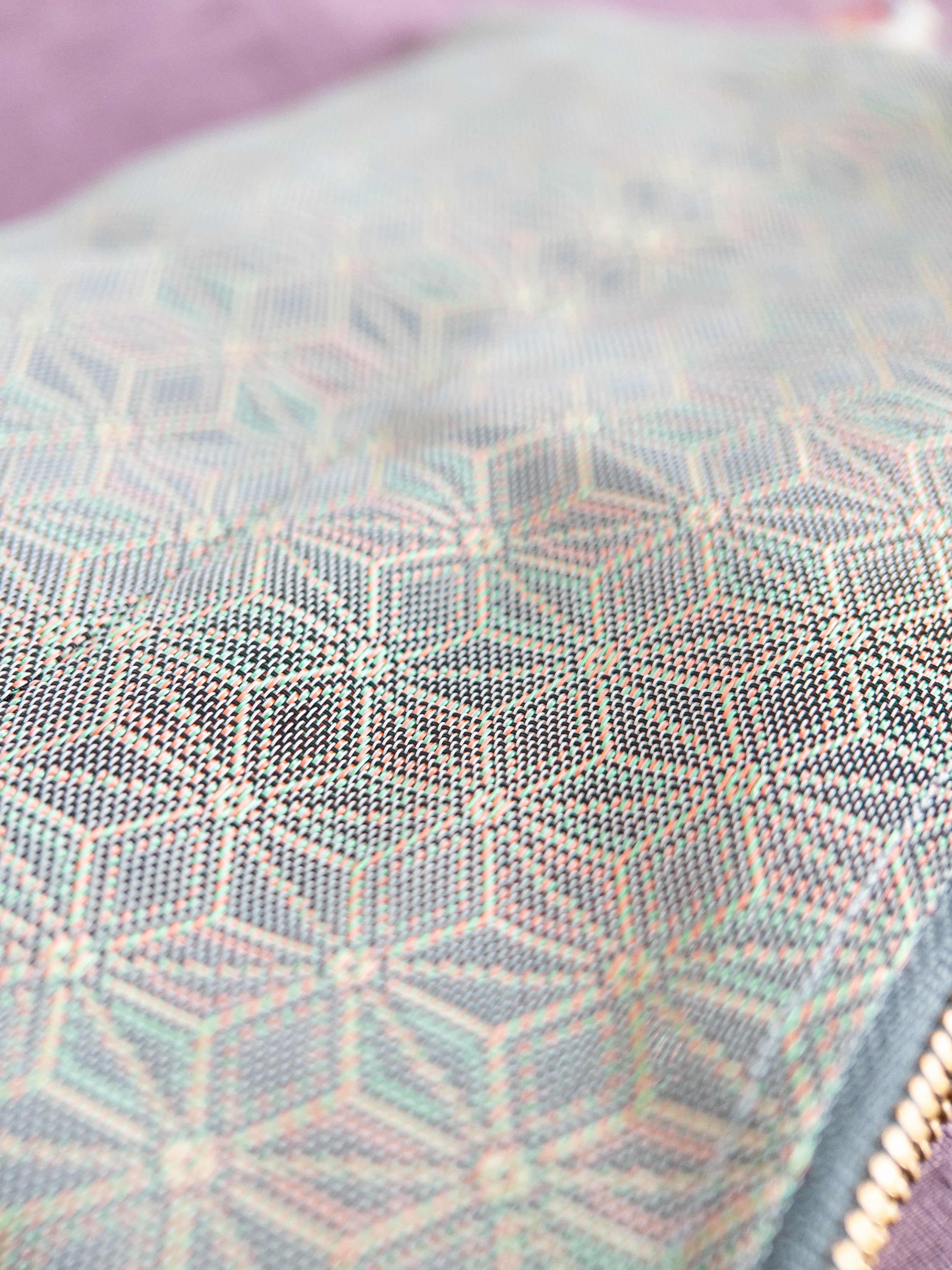 Zipped Pouch - Asanoha