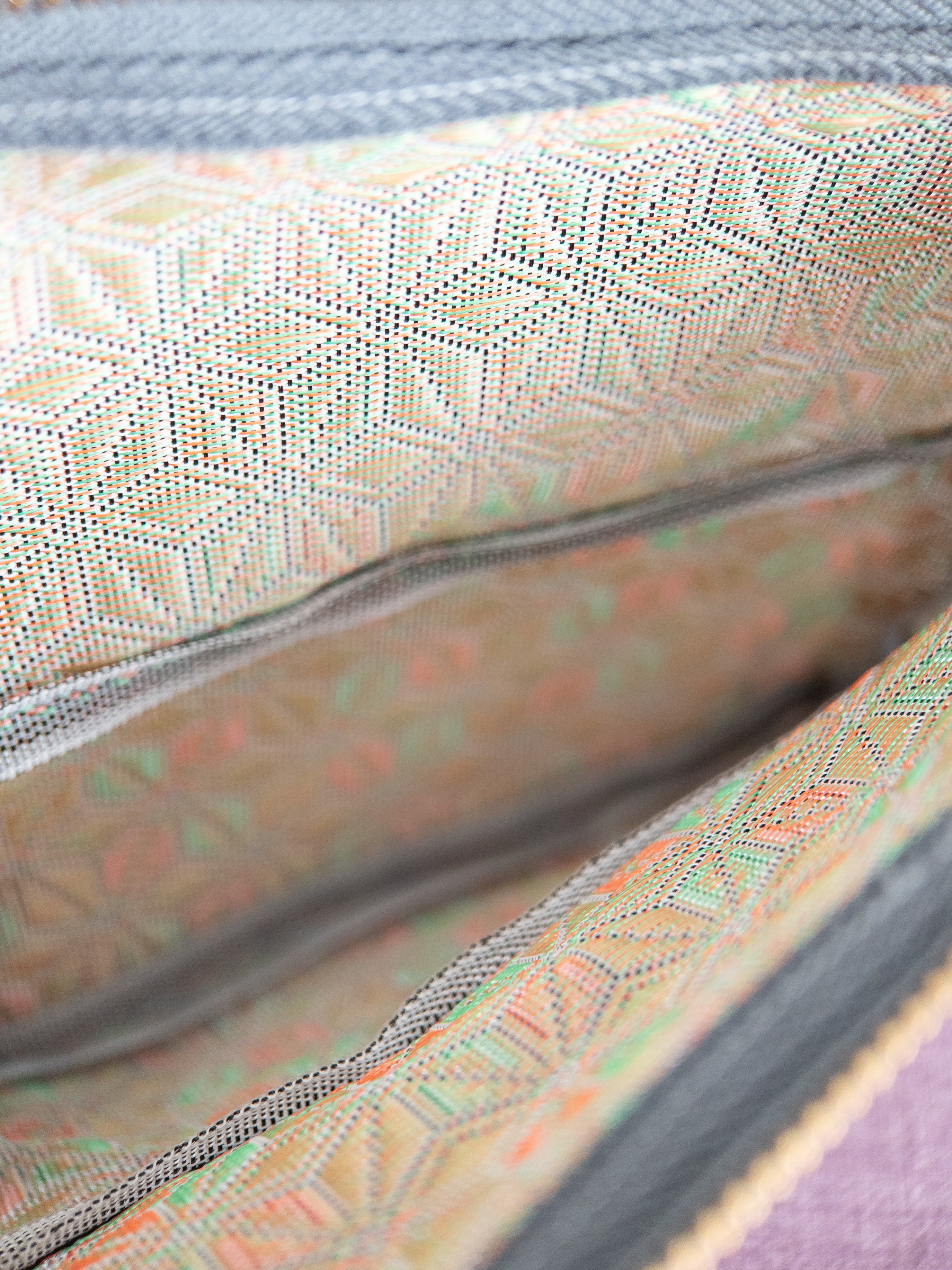 Zipped Pouch - Asanoha